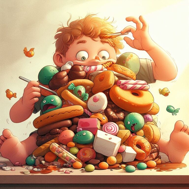 ADHD child eating sugar