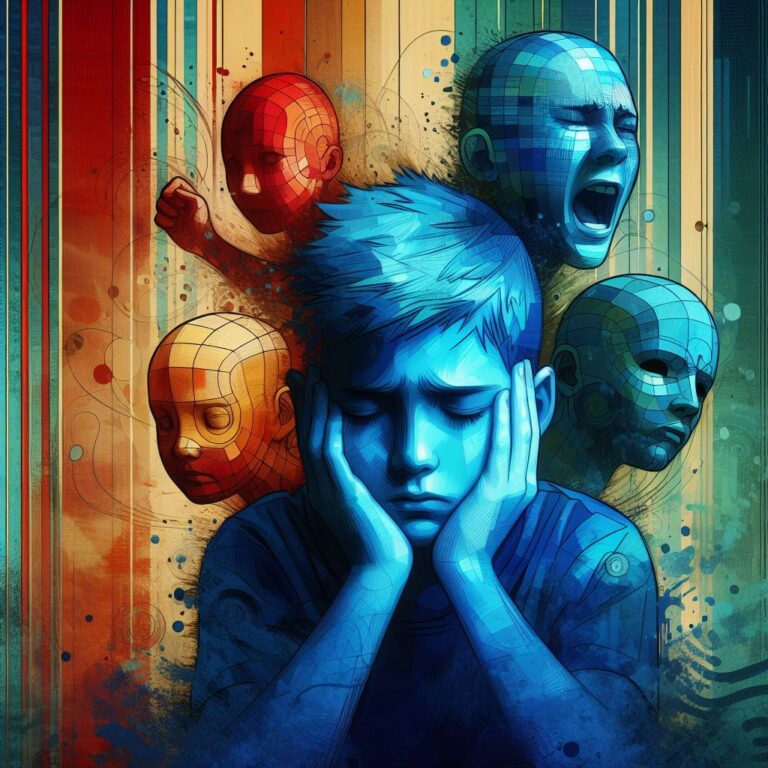 boy having difficulty with emotions
