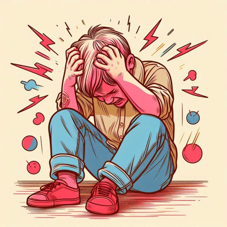 boy having a tantrum