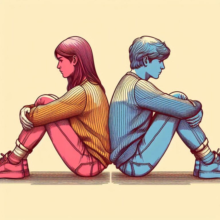 two people sitting